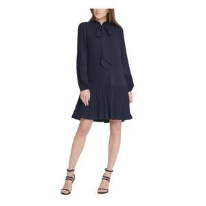 chinese dress ladies Long Sleeve Faux Leather Midi Shirt Dress main image 1